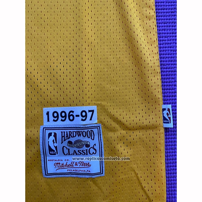 Camiseta Los Angeles Lakers Kobe Bryant #8 Mitchell & Ness 1996-97 Amarillo